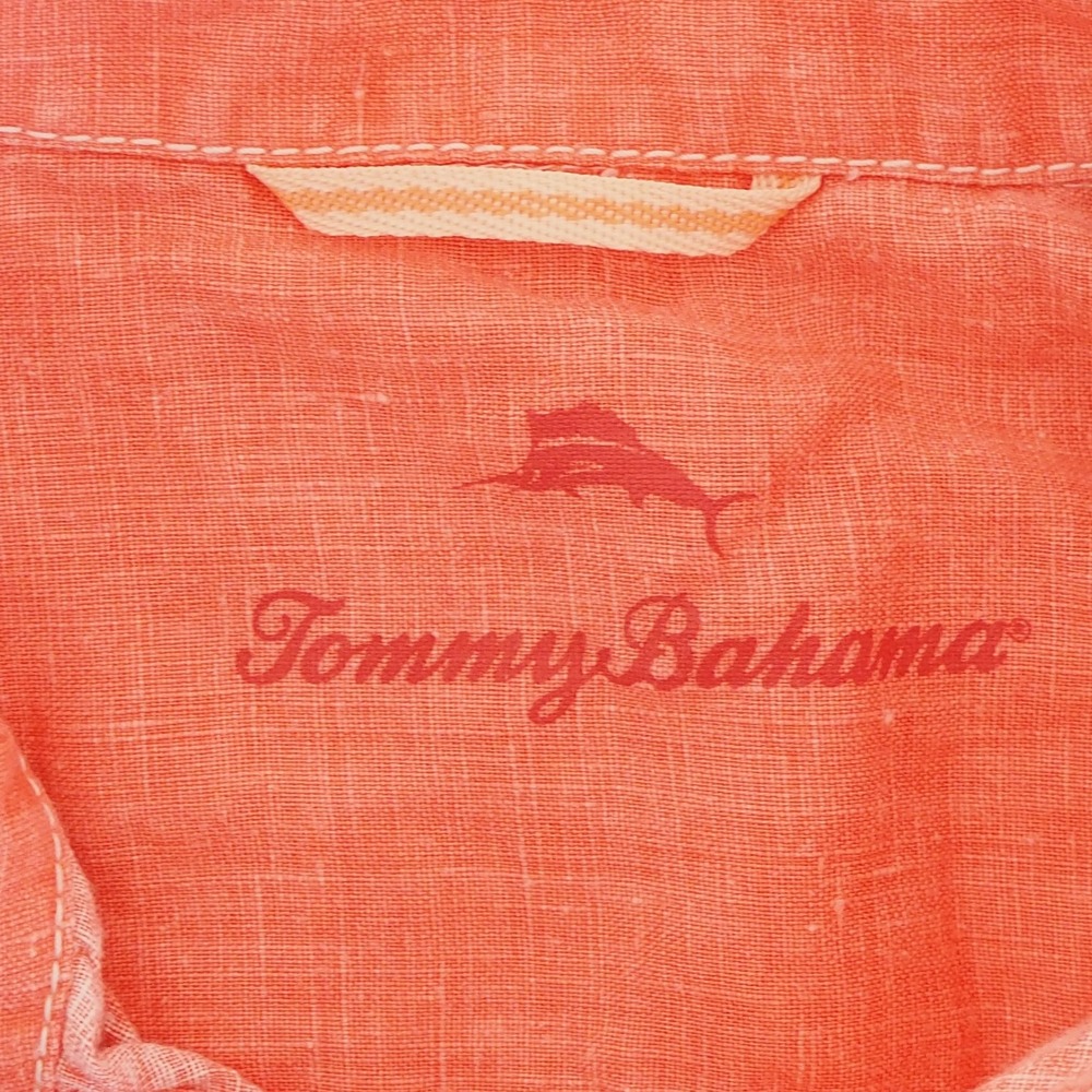Tommy Bahama Men's 100% Linen Button Down Shirt Size Large Beach Vacation Resort - Picture 8 of 12
